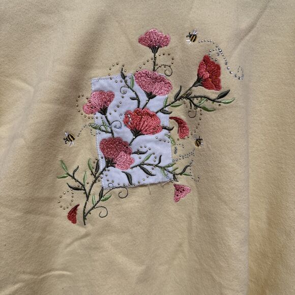 Vtg Decorated Originals Womens Size Med Sweatshirt Pullover Embroidered spring - Picture 2 of 16